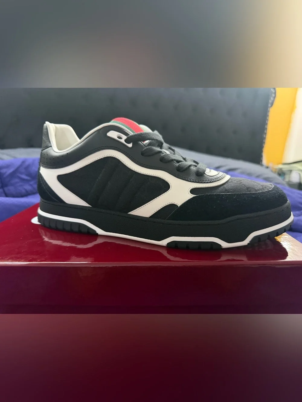 Gucci Black Re-Webbed Sneaker